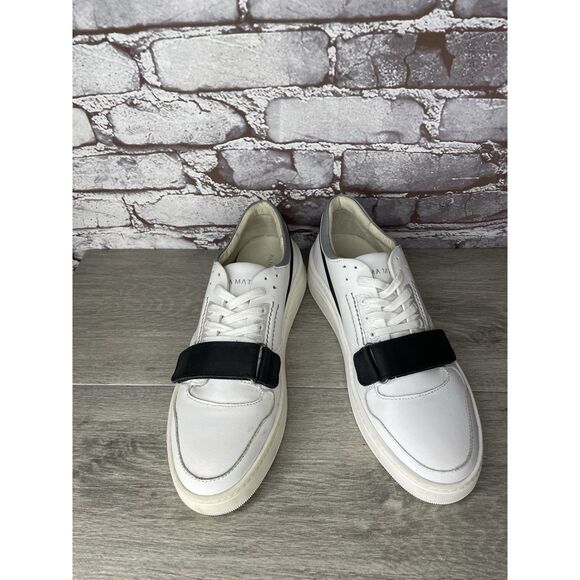 Gamma 4 True Alma Mater White Leather Strap Lace Up Shoes Men Sz 40EU/7M US W9.5 main image 13